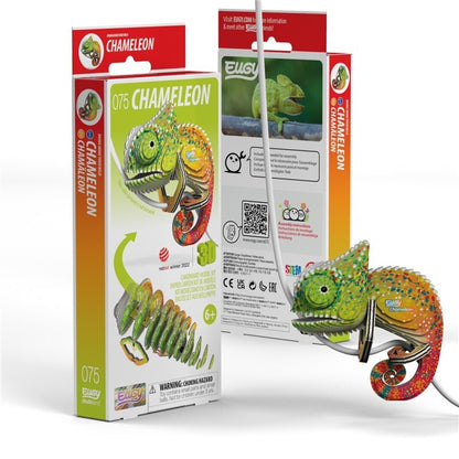 Chameleon Eco-Friendly 3D Paper Puzzle - Eugy 075