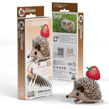 Hedgehog - Eco-Friendly 3D  Paper Puzzle- Eugy  085