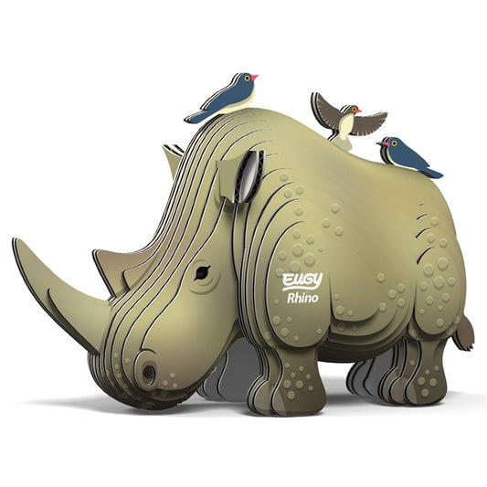 Rhino - Eco-Friendly  3D Paper Puzzle - Eugy 076