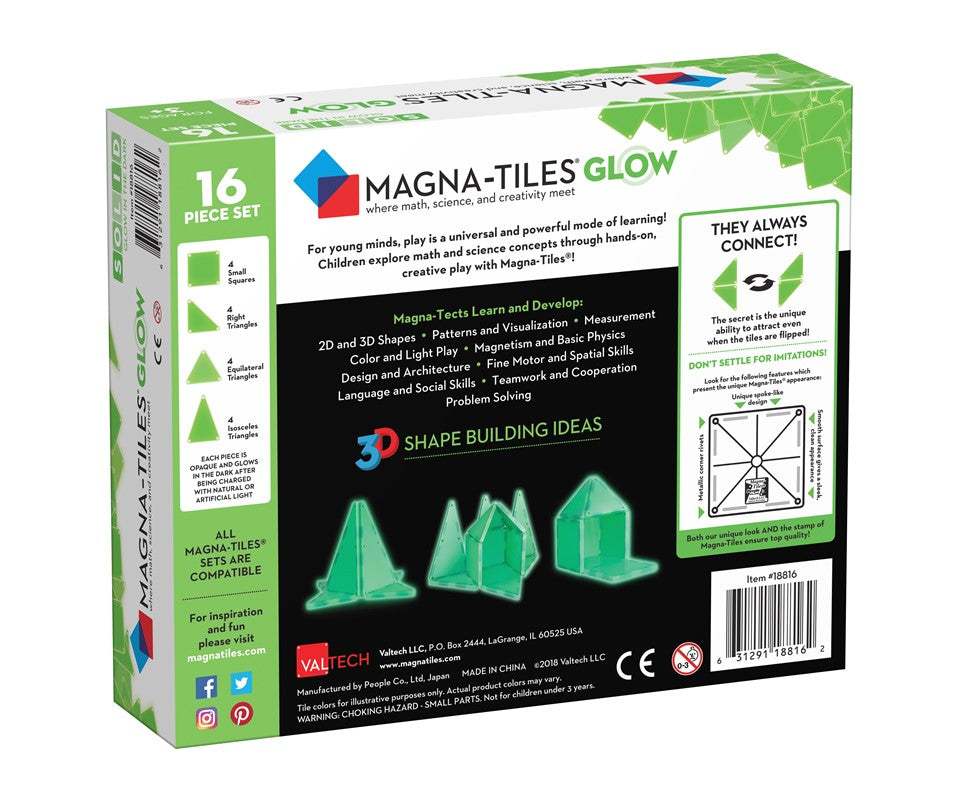 Glow In The Dark Set -  Magna Tiles