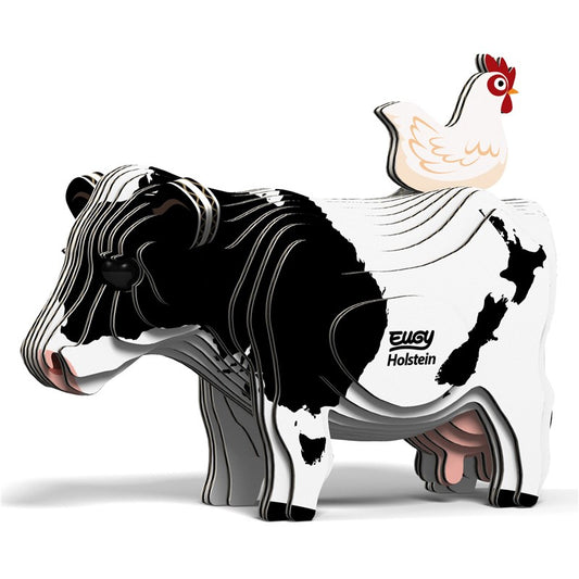 Rompecabezas de papel 3D ecológico de vaca - Eugy 079