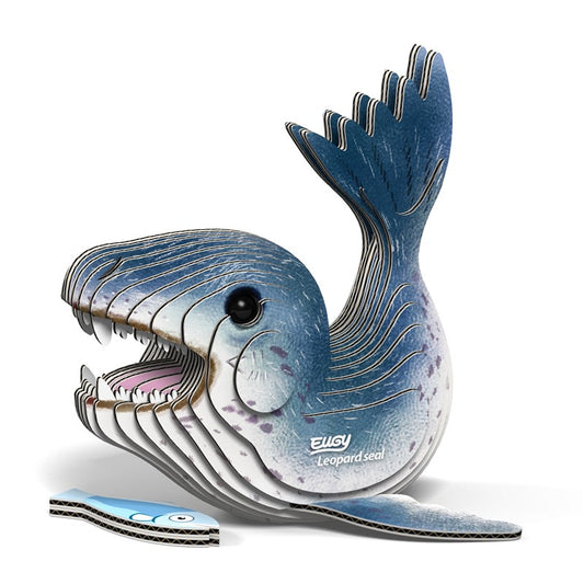 Leopard Seal - Eco-Friendly  3D Paper Puzzle - Eugy 074