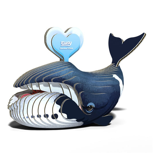 Ballena de Groenlandia - Rompecabezas de papel 3D ecológico - Eugy 084
