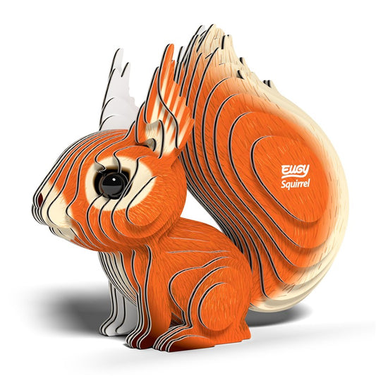 Squirrel - Eco-Friendly  3D Paper Puzzle - Eugy 083