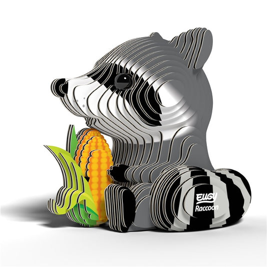 Racoon - Eco-Friendly  3D Paper Puzzle - Eugy 103