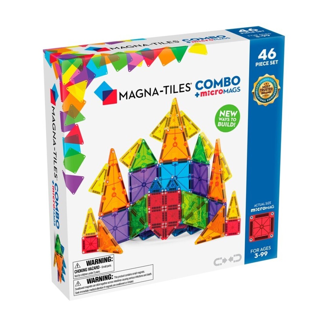 46 Magnetic Pieces Set -  Magna Tiles