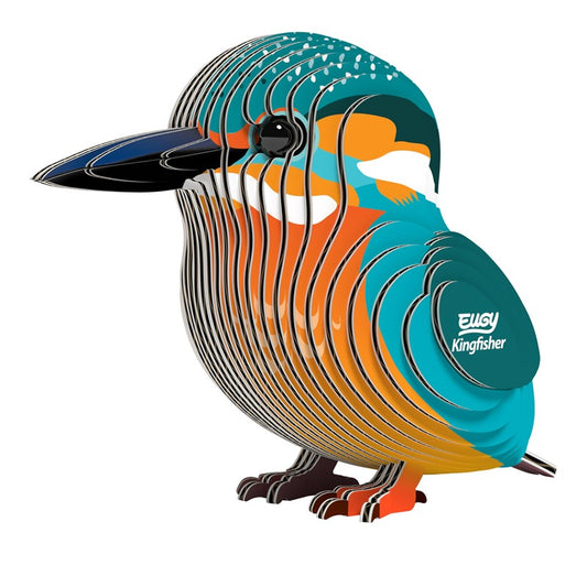 Martín pescador - Rompecabezas de papel 3D ecológico - Eugy 121