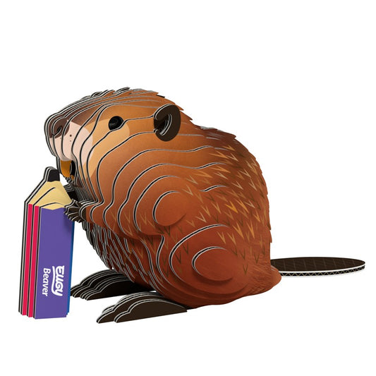 Castor - Rompecabezas de papel 3D ecológico - Eugy 127