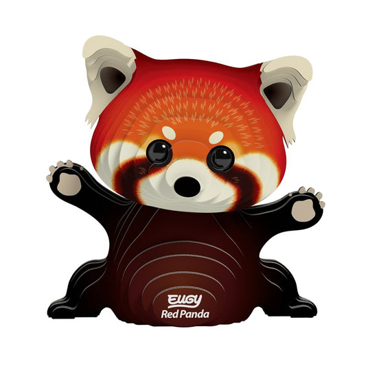 Red Panda Eco-Friendly 3D  Paper Puzzle - Eugy  126
