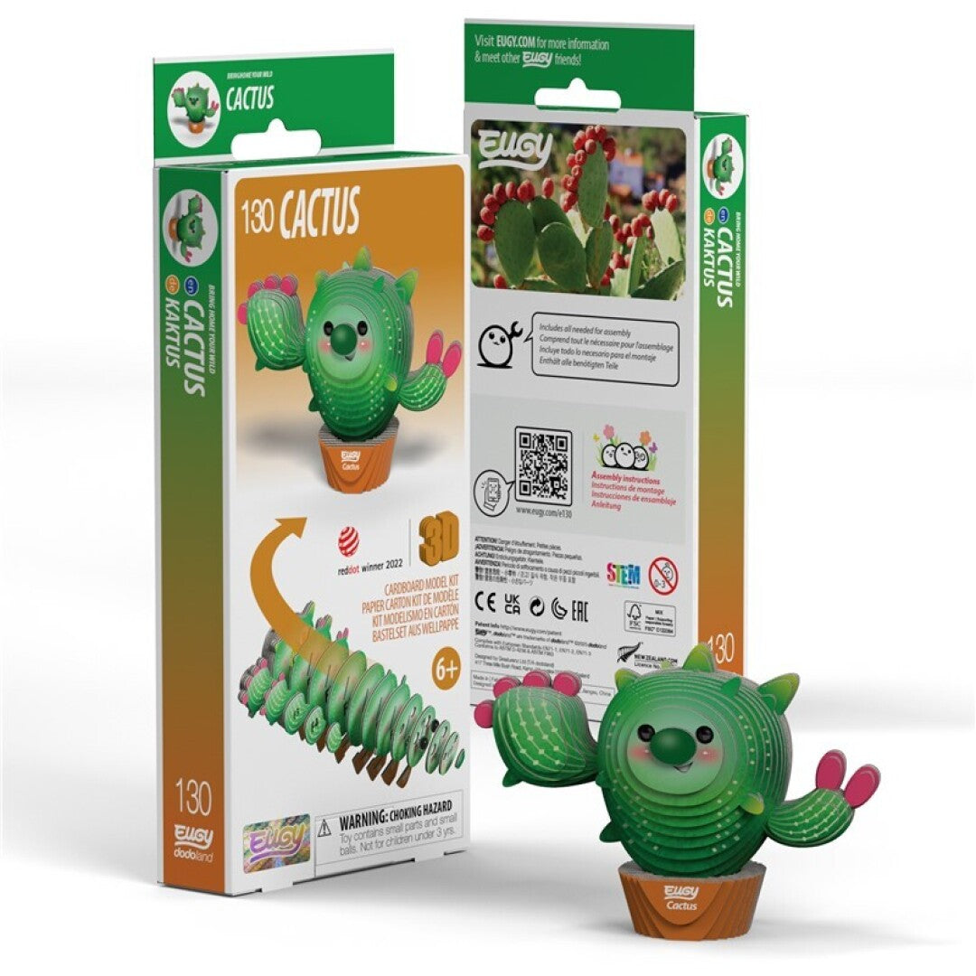 Cactus - Rompecabezas de papel 3D ecológico - Eugy 130