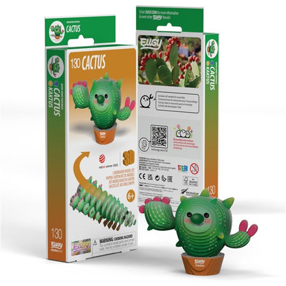 Cactus - Rompecabezas de papel 3D ecológico - Eugy 130