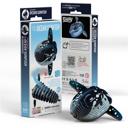 Ocean Sunfish - Eco-Friendly  3D  Paper Puzzle - 132