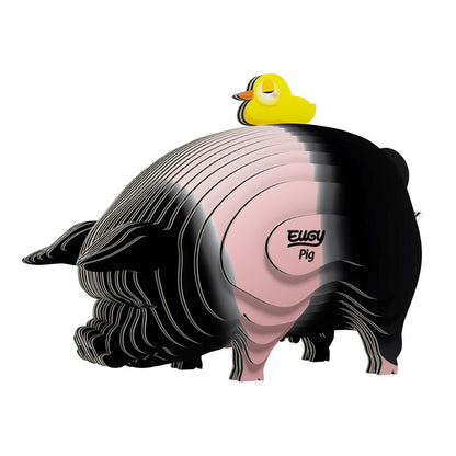 Pig - Eco-Friendly  3D Paper Puzzle - Eugy 128