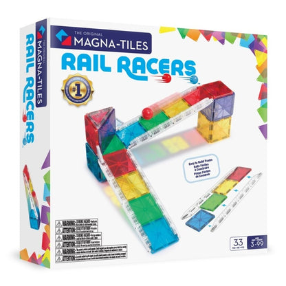 Rail Racers - Magna Tiles - 33 piezas