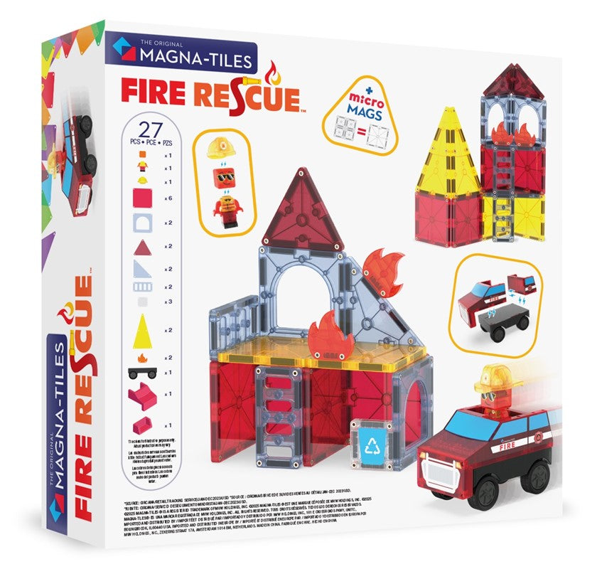 Rescate de bomberos - Magna Tiles
