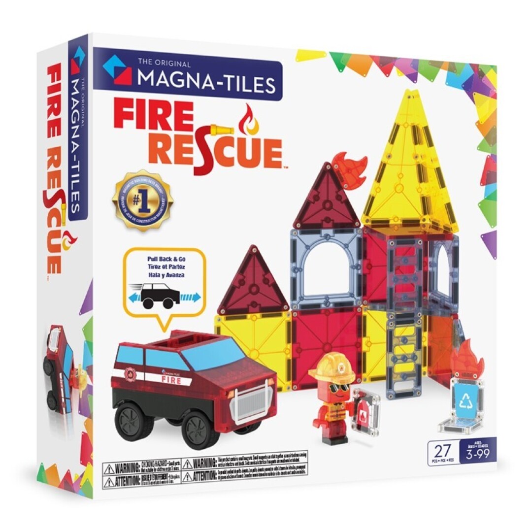 Rescate de bomberos - Magna Tiles