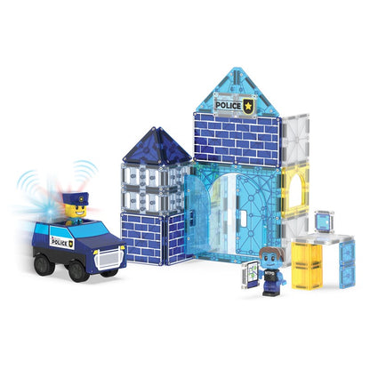 Police Station 35 Pieces - Magna Tiles
