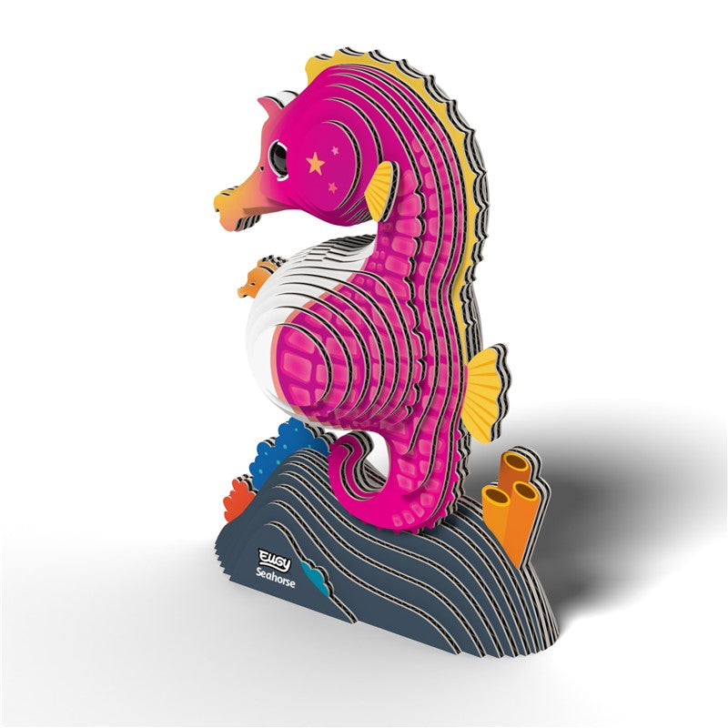 Seahorse - Eco-Friendly 3D Paper Puzzle - Eugy 141