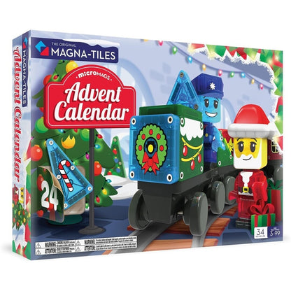 MicroMAGS Advent Calendar 34 Pieces - Magna Tiles