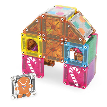 Gingerbread House - Micro MAGS Travel Set - Magna Tiles