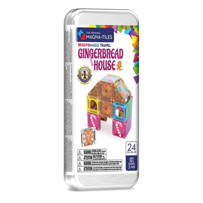 Gingerbread House - Micro MAGS Travel Set - Magna Tiles