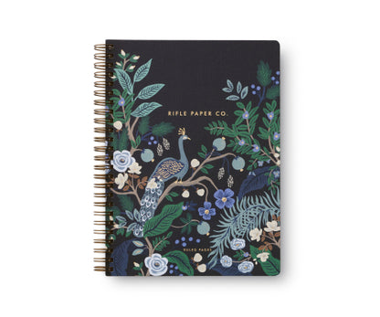 Cuaderno espiral de pavo real
