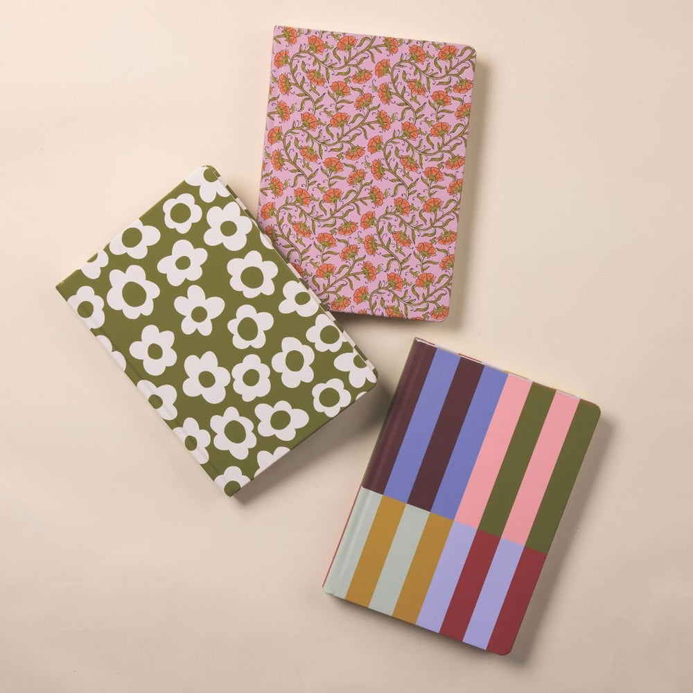 Pink Vintage Floral Jumbo Soft Touch Journal - Designworks
