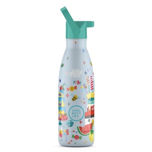 Candy World - Botella isotérmica de acero inoxidable - 350 ml