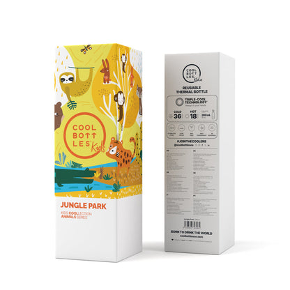 Jungle Park - Botella de acero inoxidable aislada - 260ml