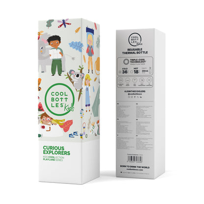 Curious Explorers - Insulated Stainless Steel Bottle - 350 ml
