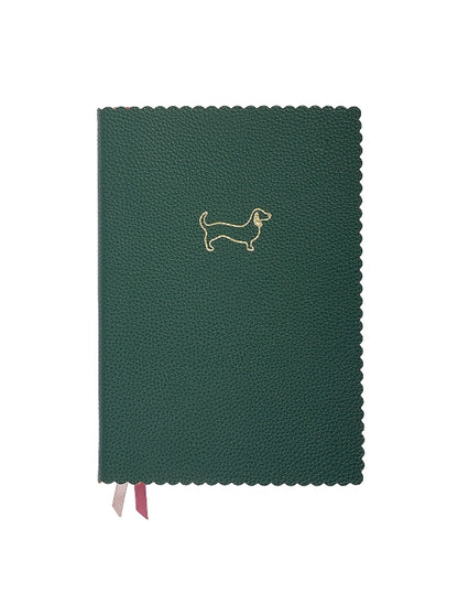 Teckel Dog - Vegan leather A5 Notebook