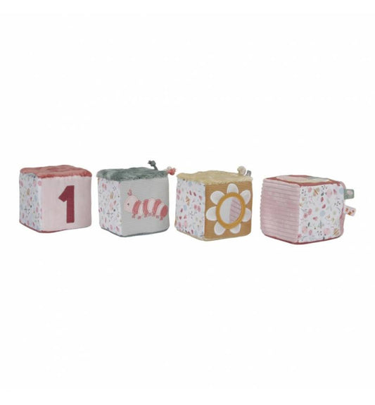 Flowers & Butterflies soft cubes set - Little Dutch
