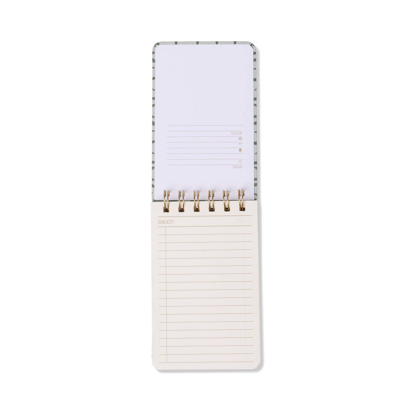 Green - Tulip Twin Small Wired Journal - Designworks