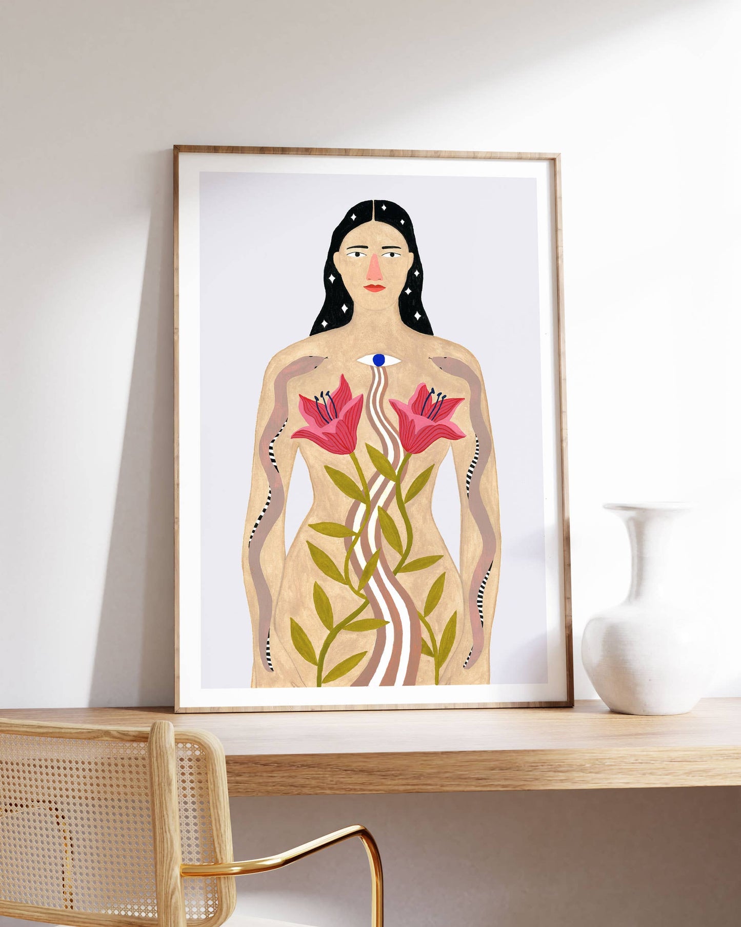 Mystical Woman Art Print