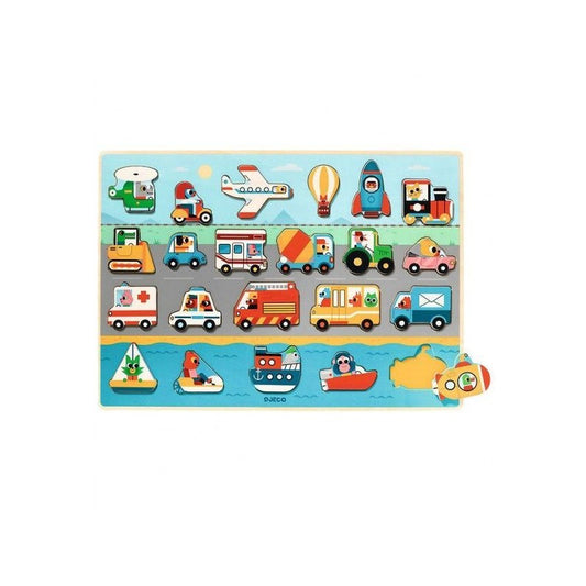 Vroom Giant Puzzle - Djeco