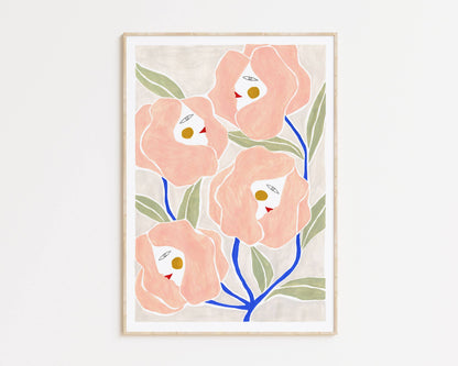 Women Roses - Art Print - Poster