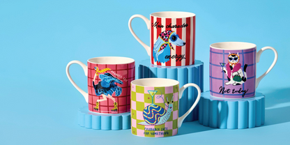 Pink Cat Ceramic Mug