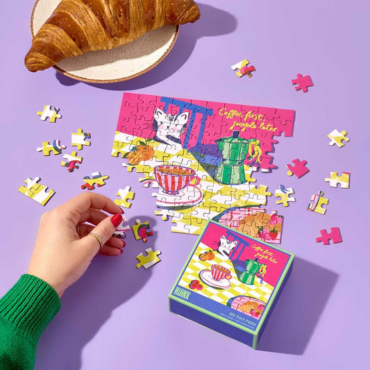 Mini Puzzle - Coffee First, People Later  (100pc)