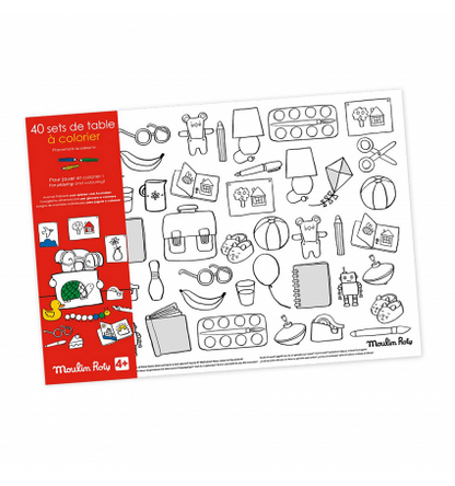 Manteles individuales para colorear Popipop