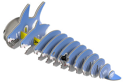 Shark - Eco-Friendly  3D Paper Puzzle - Eugy 019