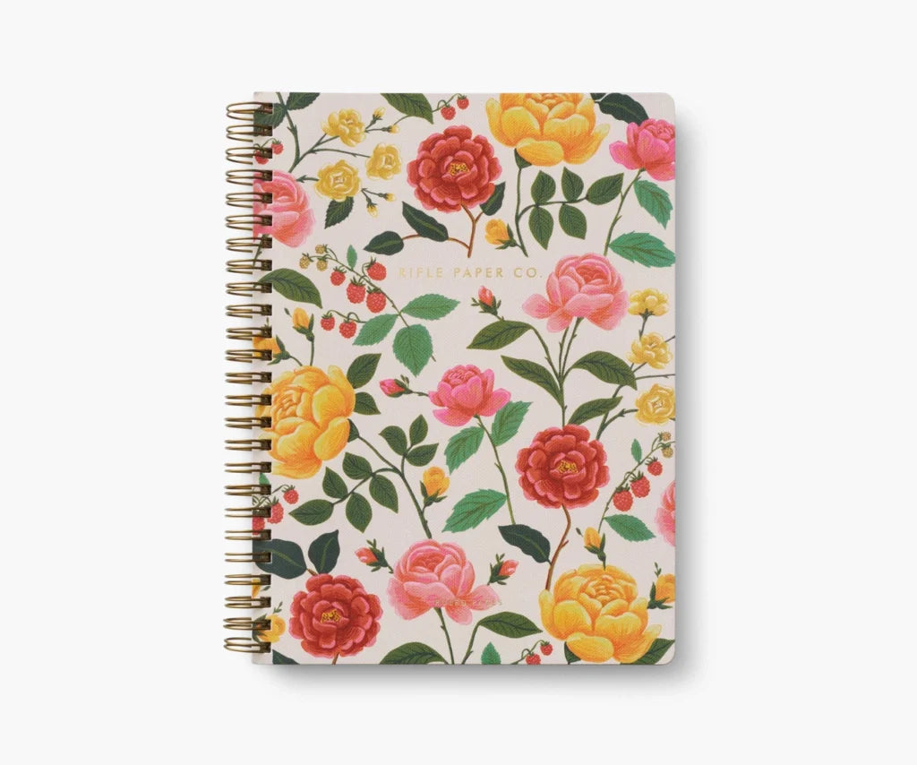 Cuaderno de espirales de rosas - - Rifle Paper Co