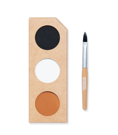 Kit de maquillaje de esqueleto y calabaza de 3 colores