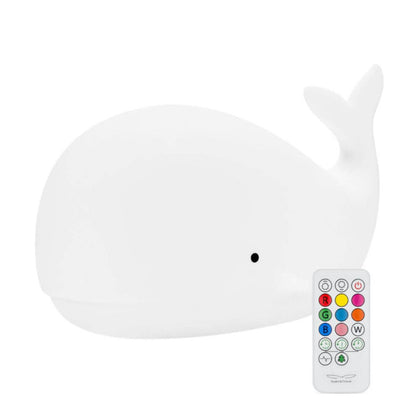 Lámpara de ballena de silicona con control remoto