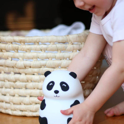 Lámpara de silicona con forma de oso panda