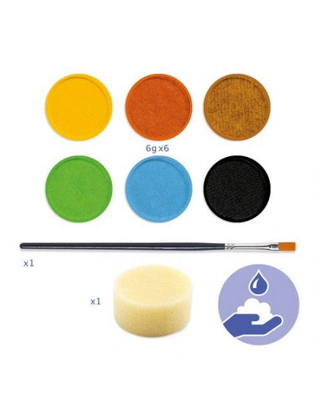 Maquillaje de 6 colores para niños