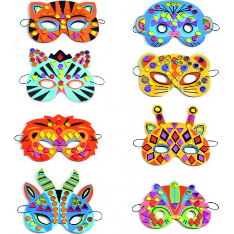 Máscaras de animales salvajes DIY