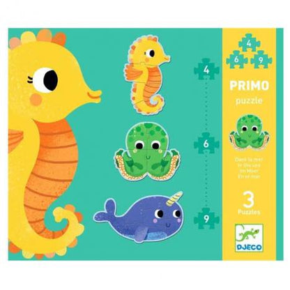 En el mar - Rompecabezas educativo