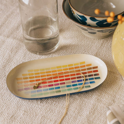 Nomenclature Of Colours Oval Enamel Tray