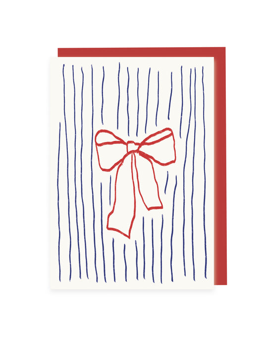 Ribbon & Stripes A6 Card