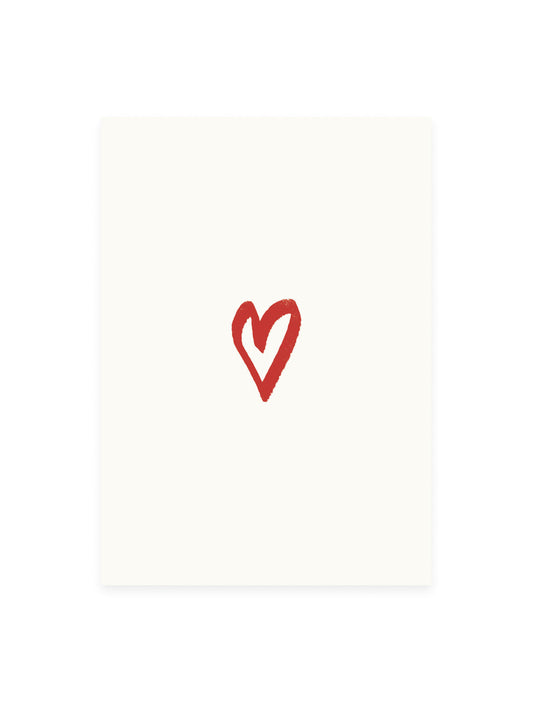 Heart A6 Postcard